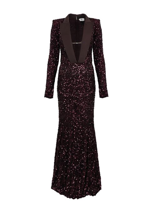 Abito Red Carpet in paillettes Elisabetta Franchi | ABR1356E2EA4